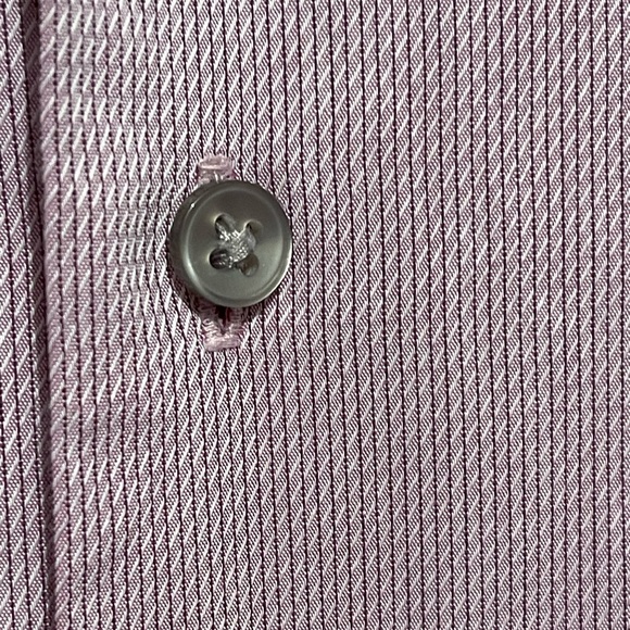 Calvin Klein Regular Fit Gingham Print Button Down Dress Shirt Size 15/32-33 - Picture 5 of 8